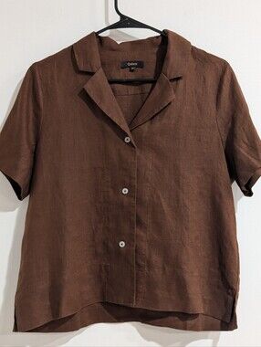 NEW Quince European Linen Short Sleeve Shirt